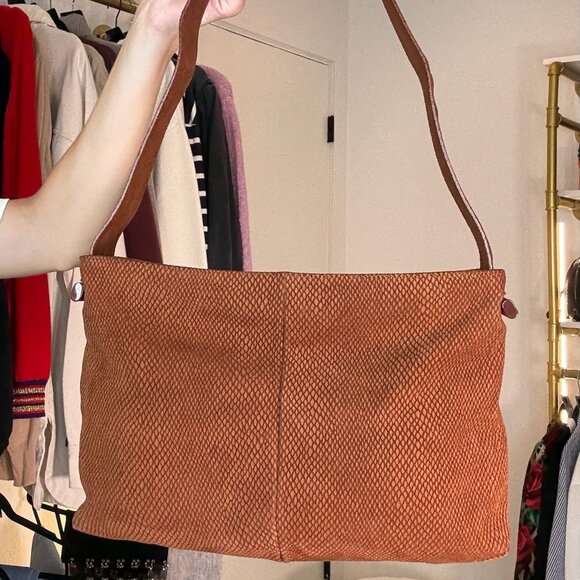 Loewe Brown Suede Shoulder Bag - Picture 1 of 4